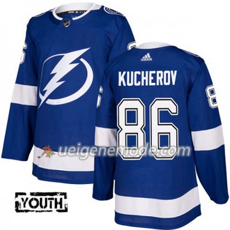 Kinder Eishockey Tampa Bay Lightning Trikot Nikita Kucherov 86 Adidas 2017-2018 Blau Authentic